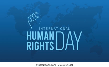 International Human Rights Day is observed every year on December. People Awareness concept. background, placard, banner template Vector illustration design.