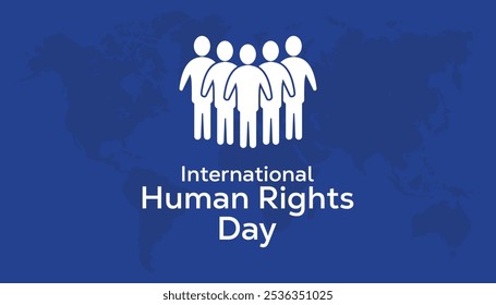 International Human Rights Day is observed every year on December. People Awareness concept. background, placard, banner template Vector illustration design.