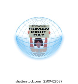 International Human Rights Day on poster 