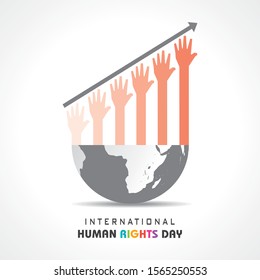 International Human Rights Day Stock Vector-10 December