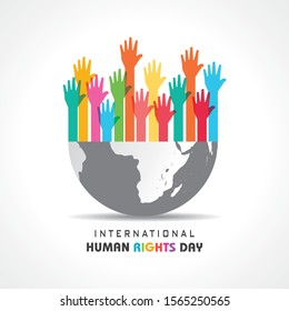 International Human Rights Day Stock Vector-10 December