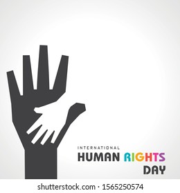 International Human Rights Day Stock Vector-10 December