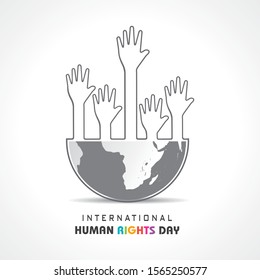 International Human Rights Day Stock Vector-10 December