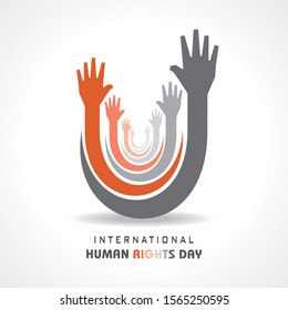 International Human Rights Day Stock Vector-10 December