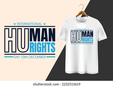 Diseño de camisetas del Día Internacional de los Derechos Humanos