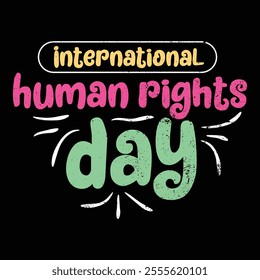 international human rights day t-shirt design vector