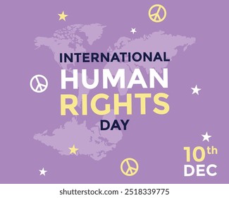 International Human Rights Days lettering month 