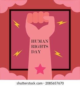 International Human Rights Day,Vector Illustration.  