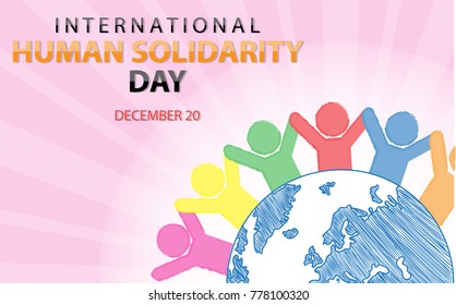 international human solidarity day background