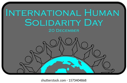 International human solidarity day Banner 