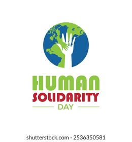 International Human Solidarity Day is observed every year on December. People Awareness concept. background, placard, banner template Vector illustration design.