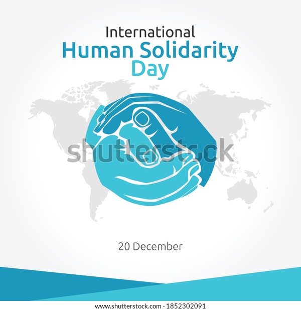 International Human Solidarity Day Vector Illustration. Suitable for