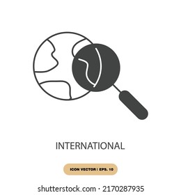 international icons  symbol vector elements for infographic web