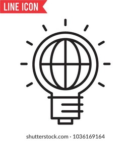 International ideas vector icon