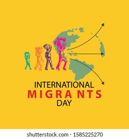 International immigration concept background. December 18