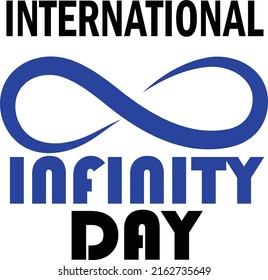 International infinity day vector art design
