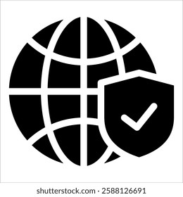 International Insurance Icon Element For Design