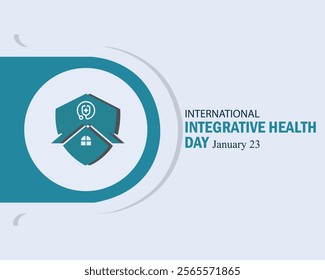 International integrative health  Day, January 23. Social Media Post, poster, card, banner, background Vector Design Template.