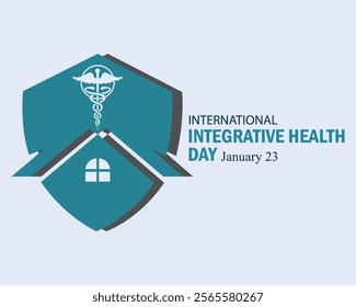 International integrative health  Day, January 23. Social Media Post, poster, card, banner, background Vector Design Template.