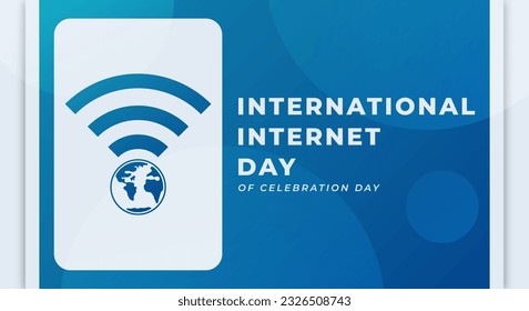 International Internet Day Celebration Vector Design Illustration for Background, Poster, Banner, Advertising, Greeting Card
