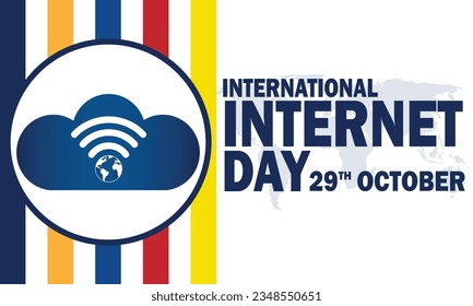 International Internet Day Concept Vector Illustration. October 29TH. Suitable for greeting card, poster and banner