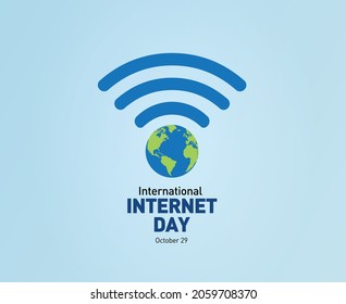 International Internet day Vector illustration concept background. Internet day creative concept.