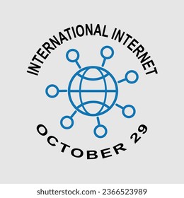 International Internet Day. International Internet day Vector illustration concept background. Internet day creative concept.