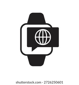 International internet web browser glyph icon