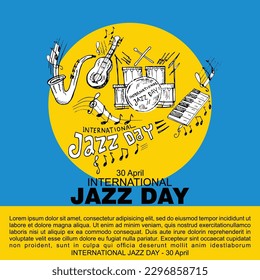 International Jazz Day, 30 April, poster and banner