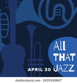 International Jazz Day Celebration. World Jazz Day background. Happy Jazz Day. April 30. Cartoon Vector illustration design for Poster, Banner, Flyer, Greeting, Card, Cover, Post, invitation, Event.