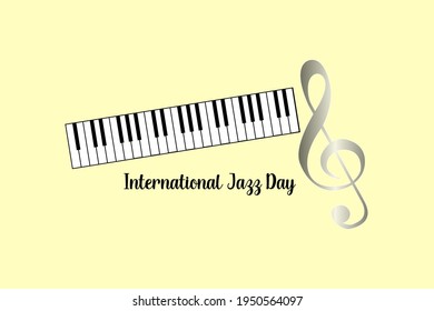 international jazz day concept. illustration vector