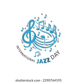 International Jazz Day - design, vector, illustration.