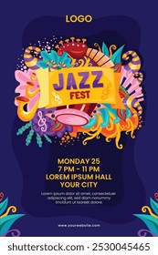 Poster und Banner des Internationalen Jazz Day Festivals