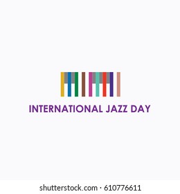 International Jazz Day Logo Vector Template