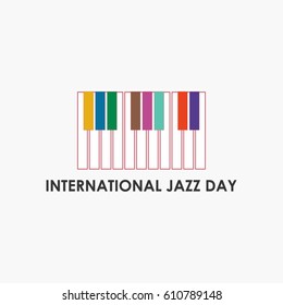 International Jazz Day Logo Vector Template