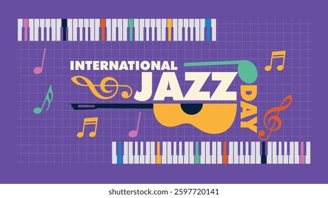 international jazz day poster design	
