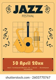 international jazz day poster design	