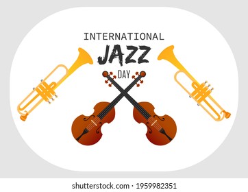 International jazz day vector illustration April 30.
