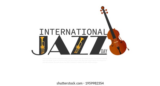 International jazz day vector illustration April 30.