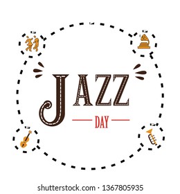 International Jazz Day Vector Template Design Illustration