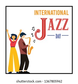 International Jazz Day Vector Template Design Illustration