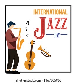 International Jazz Day Vector Template Design Illustration