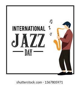 International Jazz Day Vector Template Design Illustration