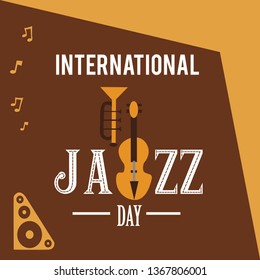 International Jazz Day Vector Template Design Illustration