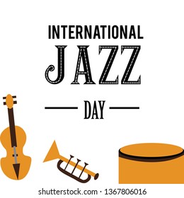 International Jazz Day Vector Template Design Illustration