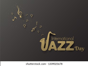 International jazz day vector,premium theme.