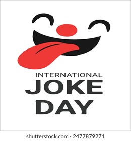 In: International Joke Day. 1. Juli. Lächle das Gesicht. EPS 10.