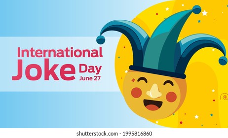 International Joke Day on july 01 business brochure flyer banner design horizontal template vector, cover presentation, modern publication poster and flag-banner.