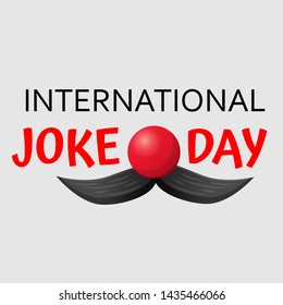 International Joke Day Vector   Background Or Graphic  Banner