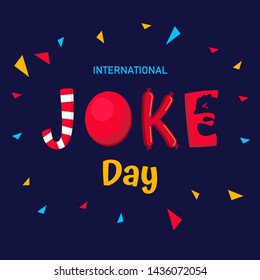 International Joke Day Vector   Background Or Graphic  Banner